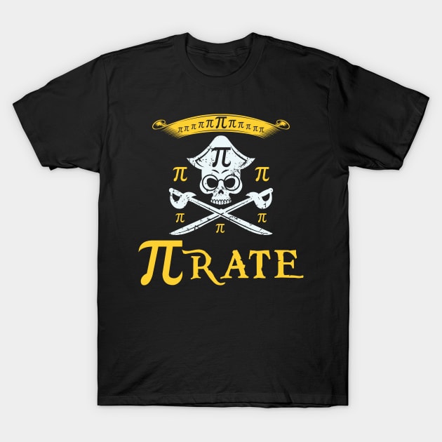 Pi rate Pirate Math T-Shirt by dennex85